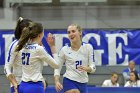 Volleyball vs Emerson  Wheaton College Women's Volleyball vs Emerson College. - Photo by Keith Nordstrom : Wheaton, Volleyball, VB2019